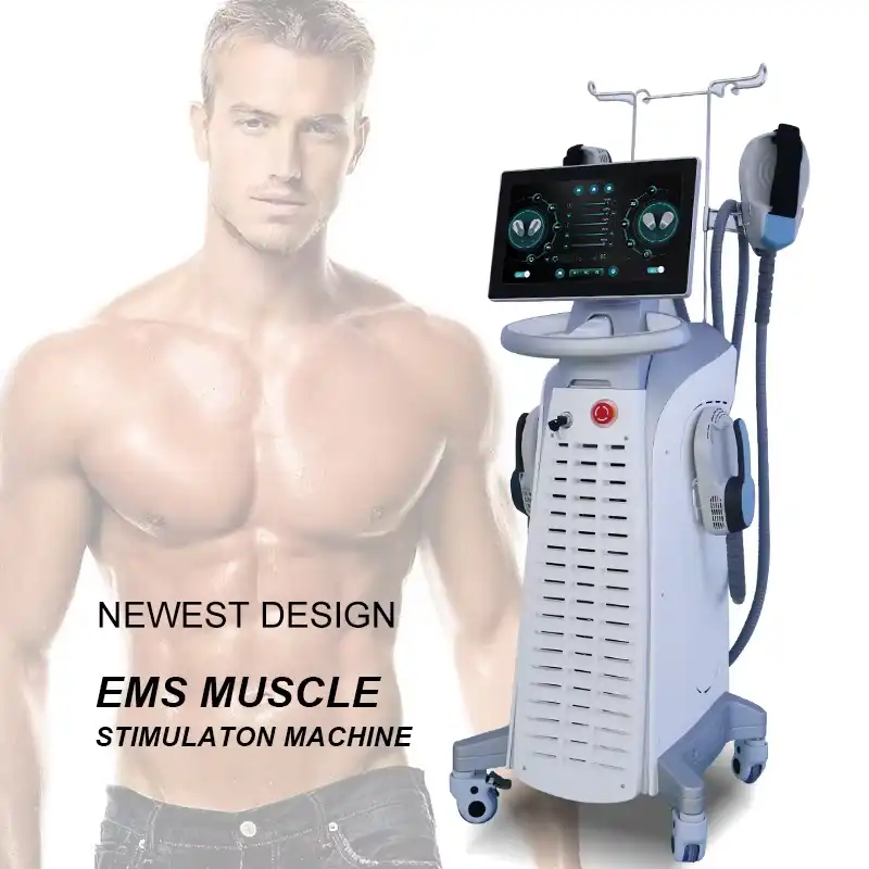 What is the difference between an electromagnetic muscle stimulation machine and a TENS machine?